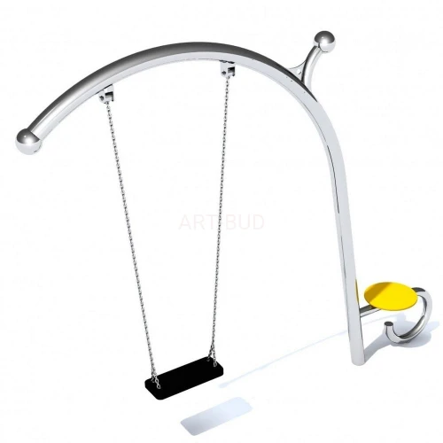 Huśtawka wahadłowa siedzisko płaskie stal nierdzewna Vergo 