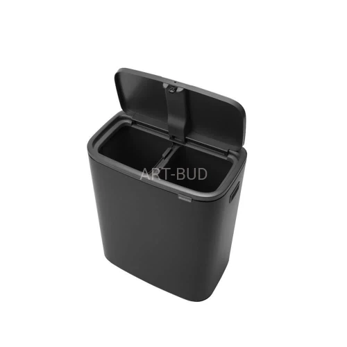 Kosz wewnętrzny 2x30 l TOUCH BIN BO Matt Black Brabantia
