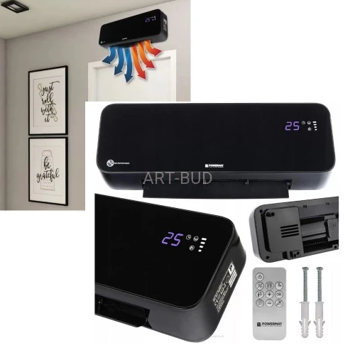 Kurtyna powietrzna grzejnik ceramiczny 2000W Pilot PM-GC-3000DLS LCD PM1250 Powermat
