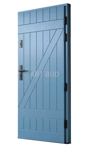 Drzwi zewnętrzne drewniane Z136 płycinowe Dallas