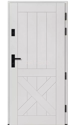 Drzwi zewnętrzne drewniane Z143 płycinowe Dallas