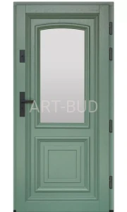 Drzwi zewnętrzne drewniane ramiakowe z listewką premium C4 Dallas