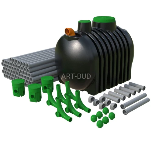 Oczyszczalnia drenażowa 4000 l dla 9 osób  WATER3 4.0 Marseplast 