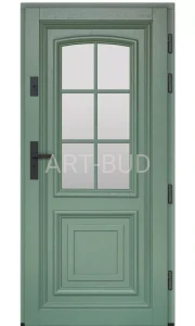 Drzwi zewnętrzne drewniane ramiakowe z listewką premium C5 Dallas