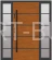 Drzwi zewnętrzne drewniane Z1d  płycinowe + dostawki boczne fix Dallas