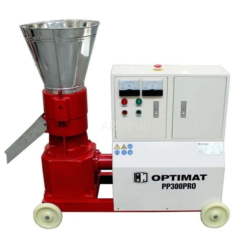 Peleciarka granulator paszy i peletu PP300PRO z obudową 300 kg/h Ø199mm 400V Optimat