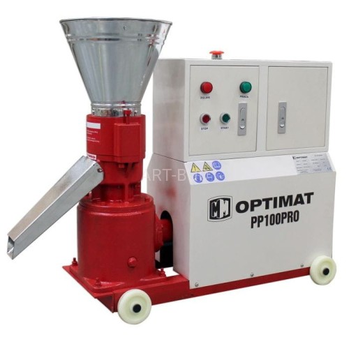 Peleciarka granulator paszy i peletu PP100PRO z Obudową 100 kg/h Ø119 mm 230V lub 400V Optimat