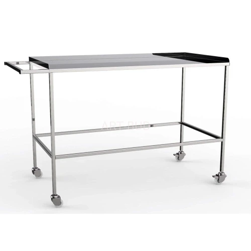 Stolik zabiegowy medyczny ze stali nierdzewnej kwasoodpornej STLK