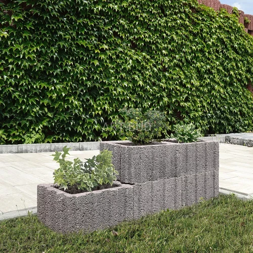 Gazon betonowy prostokatny  Flora  40x60x25 cm