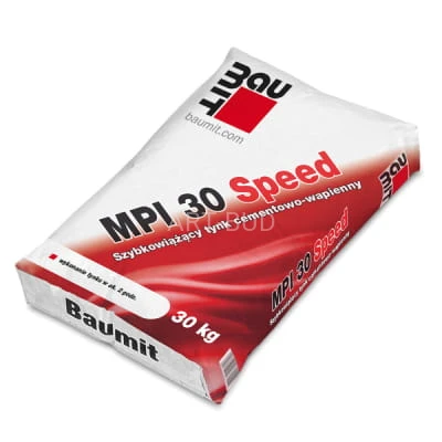 Szybkowiążący tynk cementowo-wapienny Baumit MPI 30 Speed