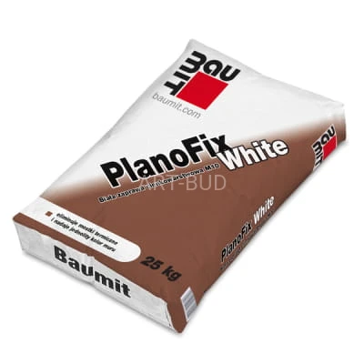 Biała zaprawa cienkowarstwowa M10 Baumit PlanoFix W