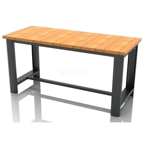 Stół warsztatowy stalowy z drewnianym blatem DK.STW.130 130x75 cm