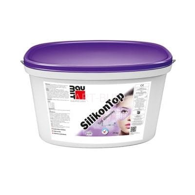 Tynk silikonowy z efektem perlenia Baumit SilikonTop kubeł 25 kg