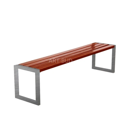 Ławka bez oparcia ze stali nierdzewnej Modern Inox