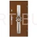 Drzwi zewnętrzne drewniane Inox/czarna szyba gr. 75-100 mm u-0.80/u-0,49 W 024 Dallas Dallas