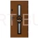 Drzwi zewnętrzne drewniane Inox/czarna szyba gr. 75-100 mm u-0.80/u-0,49 W 024 Dallas Dallas