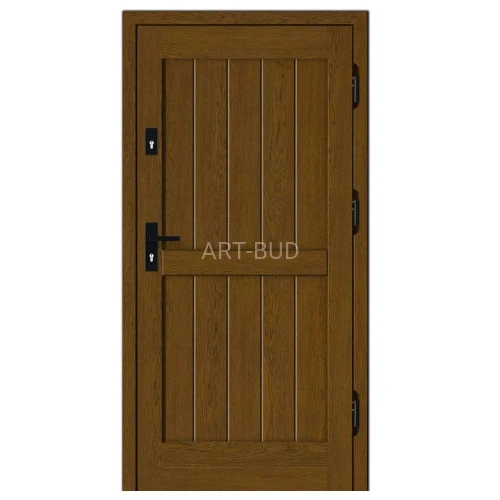 Drzwi zewnętrzne drewniane ramiakowe D127 gr.75-100 mm Dallas 