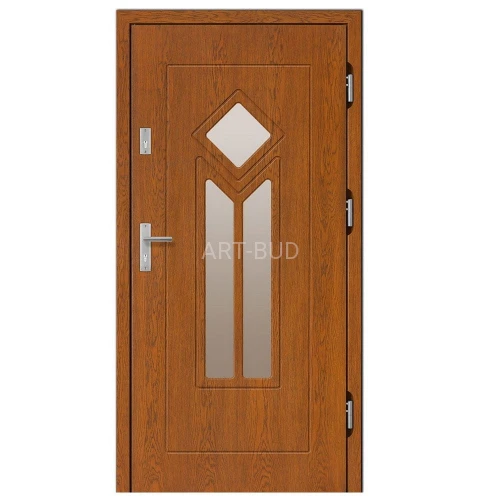 Drzwi zewnętrzne drewniane grubość 75-100 mm Dallas Z 031 współcz. u-0.80/0.49