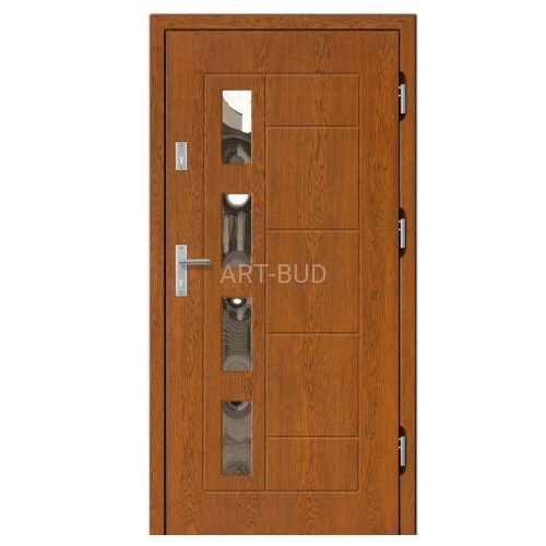 Zewnętrzne drzwi drewniane gr. 75 - 100 mm Dallas Z 054 współcz. u-0,80/0.49