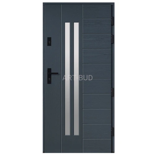 Drzwi zewnętrzne płycinowe model Z 127 grubość 75 - 100 mm Dallas współczynnik u-0,49/0,8