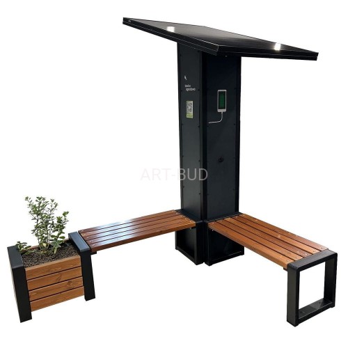 Ławka solarna przysiadka Solare I