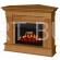Elektryczny kominek z obudową 2 w 1 Albion AF23S jasny dąb