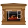 Elektryczny kominek z obudową 2 w 1 Albion AF23S jasny dąb