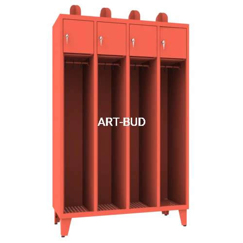 Szafa metalowa strażacka dla czterech osób STRN400/4