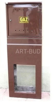 Szafka gazowa 60 x 60 x 25 cm+ fundament no.22 kolor brązowy