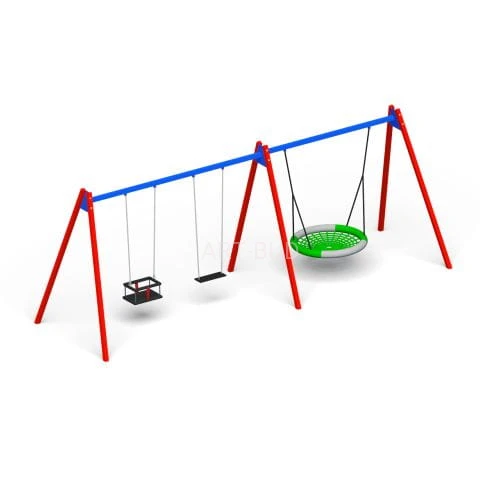 Huśtawka metalowa potrójna kat 164