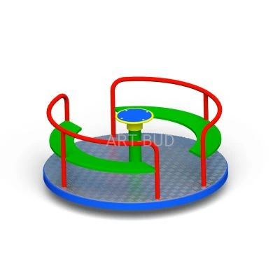 Karuzela tarczowa na plac zabaw z siedzeniami 