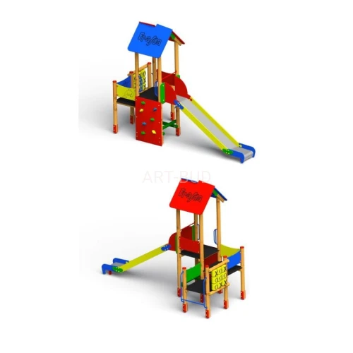 Zestaw zabawowy na plac zabaw zjeżdżalnia 