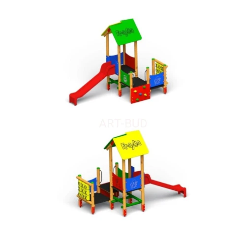 Zjeżdżalnia z wieżą zestaw na plac zabaw