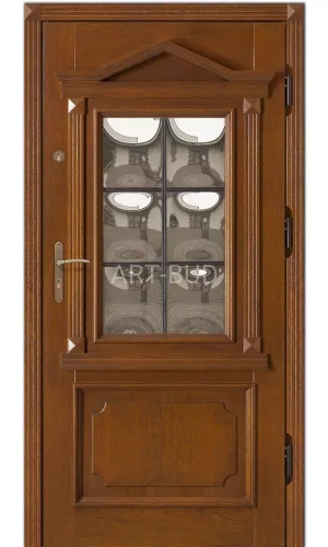 Drzwi zewnętrzne drewniane D35 ramiakowe Dallas