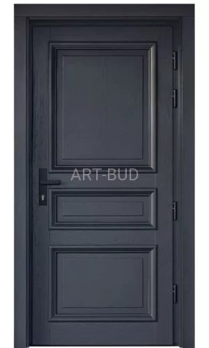 Drzwi zewnętrzne drewniane ramiakowe z listewką ozdobną pp  A3 Dallas