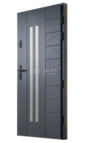 Drzwi zewnętrzne drewniane Z129 płycinowe Dallas