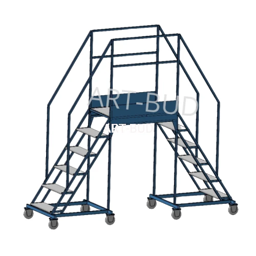 Podest jezdny dwustronny  pomost  przełaz 5+1  1.5m