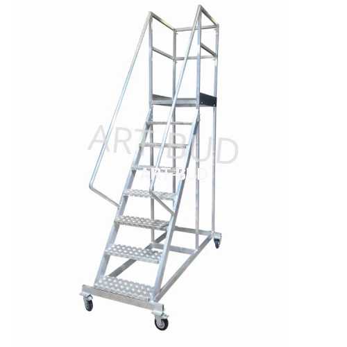 Podest jezdny  drabina jezdna  7+1  2m Aluminiowa 