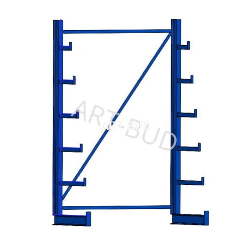 Spawany regał wspornikowy  choinkowy jednostronny 2000x1350x635mm 