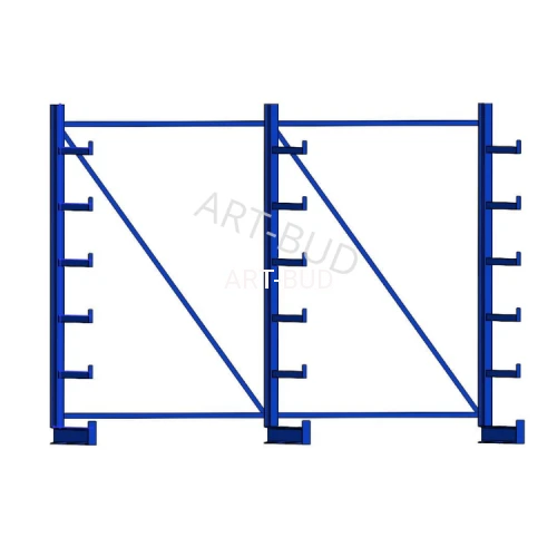 Spawany regał wspornikowy  równoramienny jednostronny 2000x2700x635mm 
