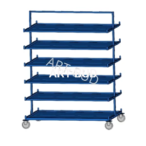 Wózek regałowy Mobilny regał wspornikowy z półkami 1500x1000