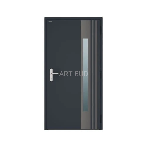 Drzwi zewnętrzne metalowe NOVA - wzór 004   Wiśniowski