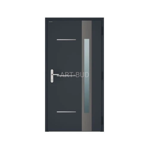 Drzwi zewnętrzne metalowe NOVA - wzór 007   Wiśniowski