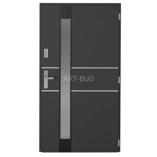 Drzwi zewnętrzne metalowe TITANIUM "90"   Wiśniowski