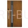 Drzwi zewnętrzne metalowe THOR "90"   Wiśniowski