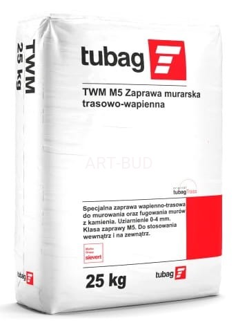 Zaprawa murarska trasowo-wapienna TWM M5 QUICK MIX worek 25kg