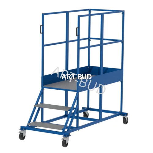 Podest jezdny, platforma jezdna, drabina 2+1 0,75m LONG 1400mm