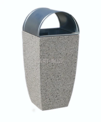Kosz betonowy z daszkiem 70 litrów