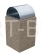 Kosz betonowy z daszkiem poj. 55 litrów 