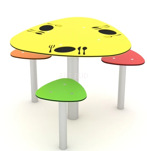 Stolik z siedziskami na plac zabaw SOLO 